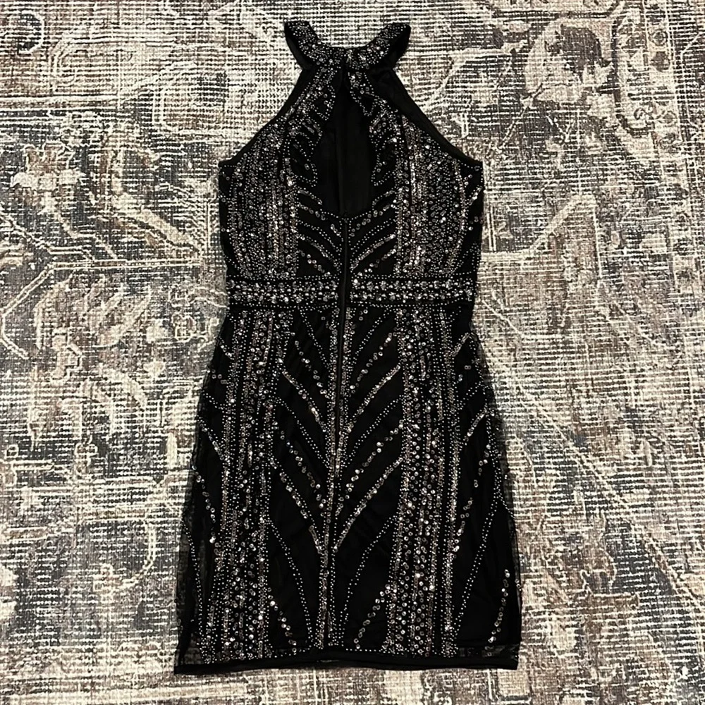 Sequin Black Dress - Picture 5 of 8